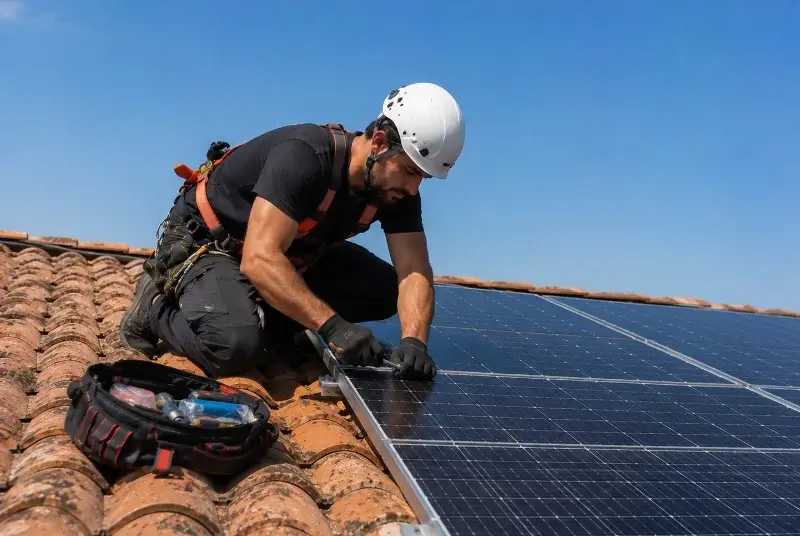 Maintenance et monitoring de panneaux solaires à Chaveyriat